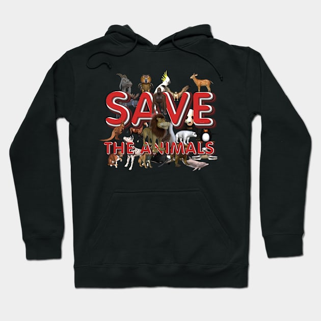 Save the Animals Hoodie by teepossible